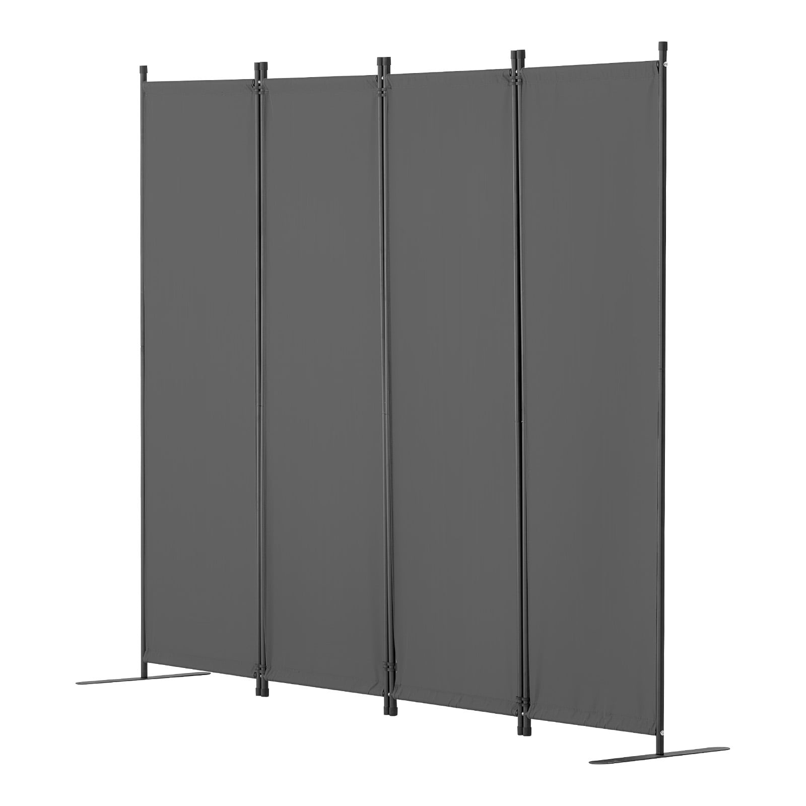 Fabric 4-panel Room Divider & Folding Privacy Screen For Home Office_voghion.com